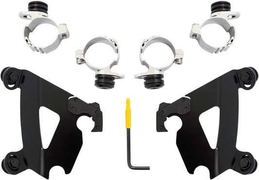 Kit de herrajes Cafe Fairing Trigger-Lock - Kit de montaje Cafe - Negro - XL/XG