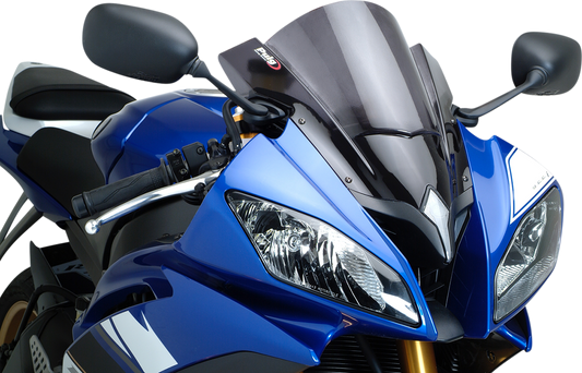 Parabrisas Z-Racing - Parabrisas de carrera - 13-3/4" - Ahumado oscuro - YZF-R6