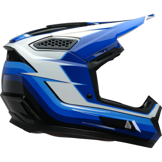 Casco dirt maxx vortex azul/blanco