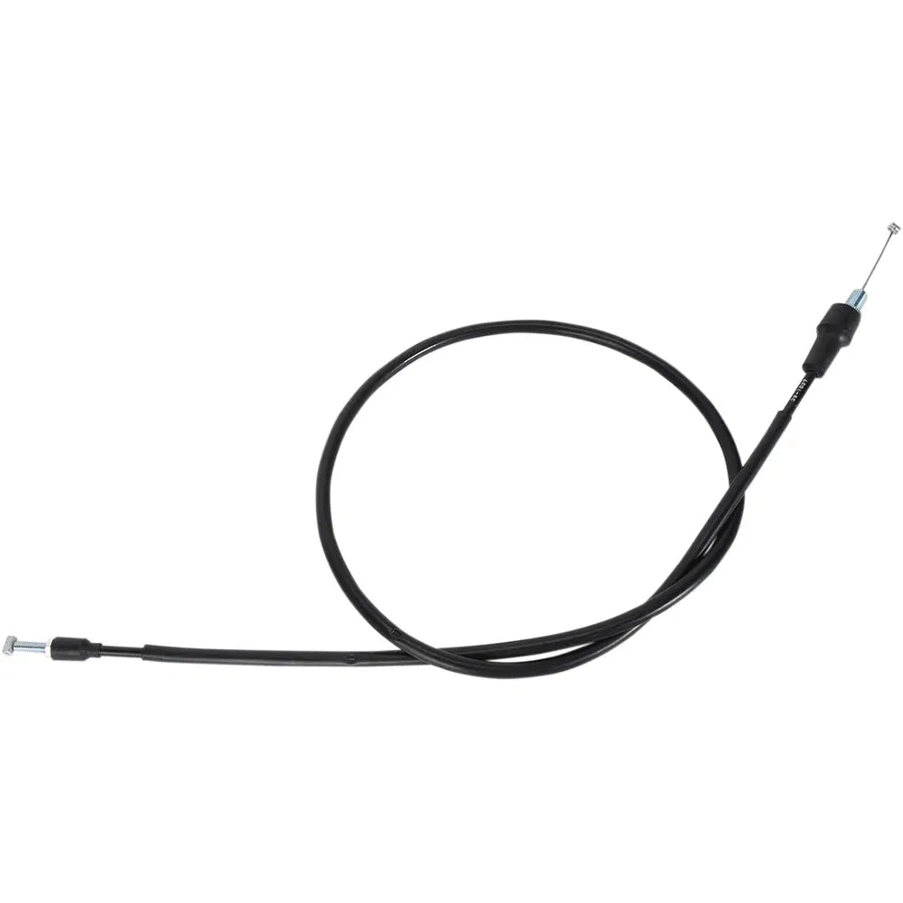 Cable del acelerador de vinilo negro.