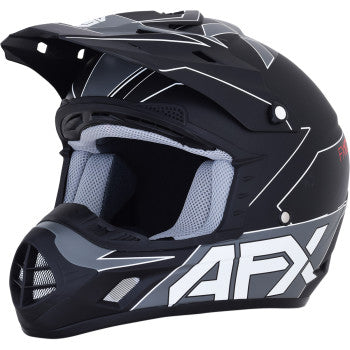 Casco FX-17 Aced - Negro Matte/Blanco