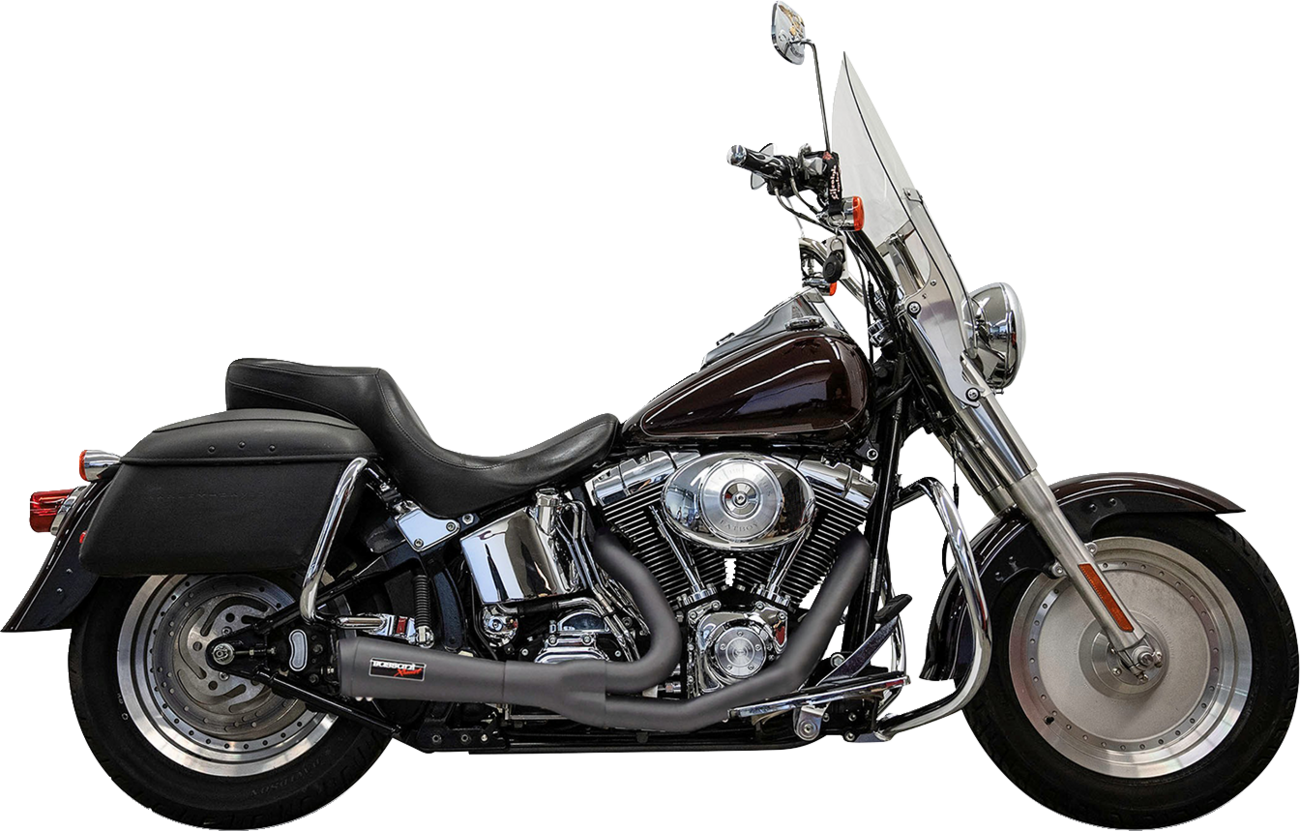 Sistema de escape Ripper 2 en 1 - Sistema de escape Ripper 2 en 1 - Corto - Negro - Softails Twin Cam