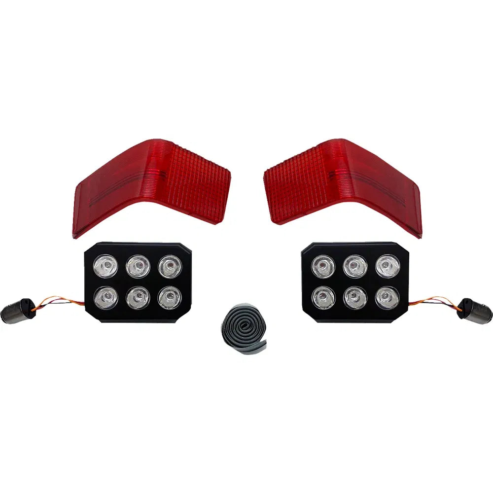 Luces led tour-pak de marcha/freno con lentes