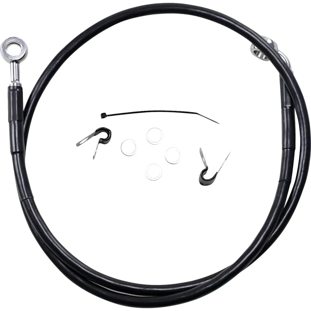 Kit de línea de freno de vinilo negro de longitud extendida