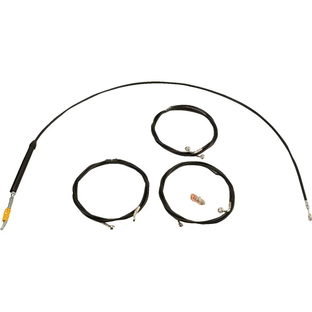 Kit de cable de freno/cable de manillar de vinilo negro estándar — ape hanger