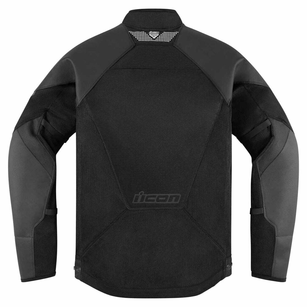 Chamarra ICON de Cuero Mesh AF - Negra