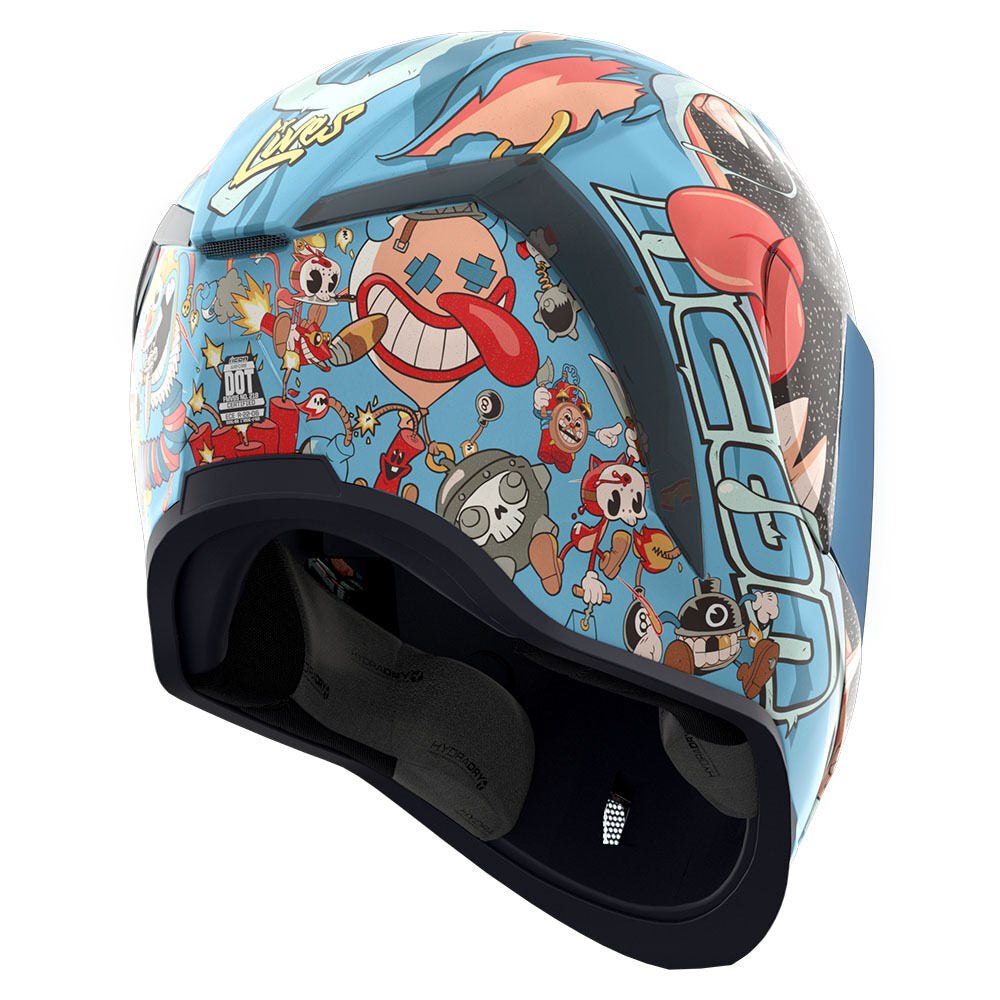 Casco Icon Airform MIPS 9 Lives - Azul