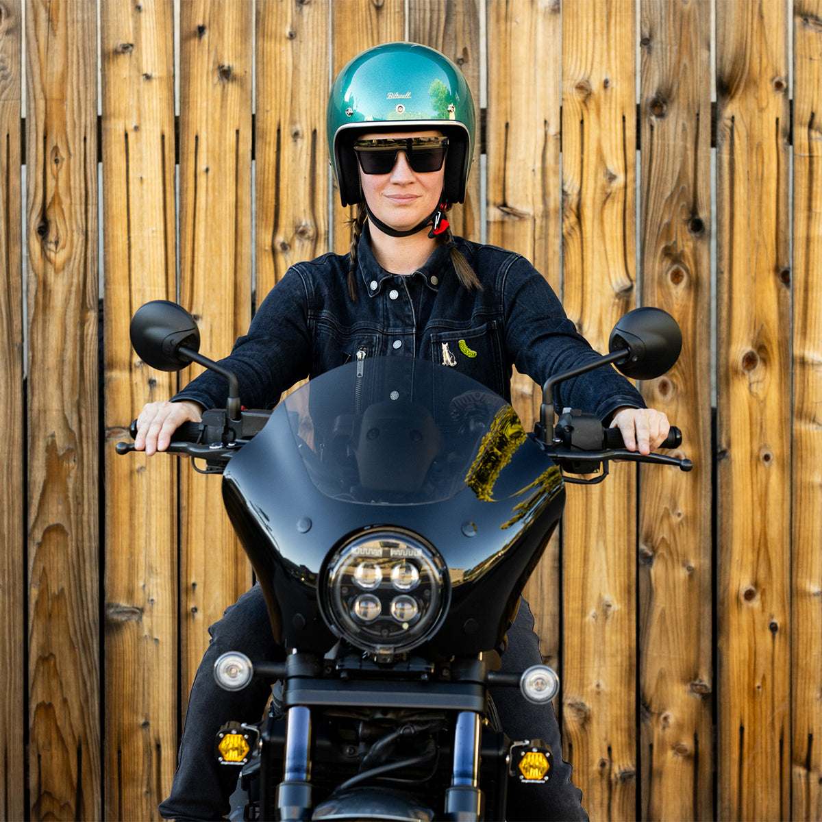 Casco Biltwell Bonanza - verde metalico catalina