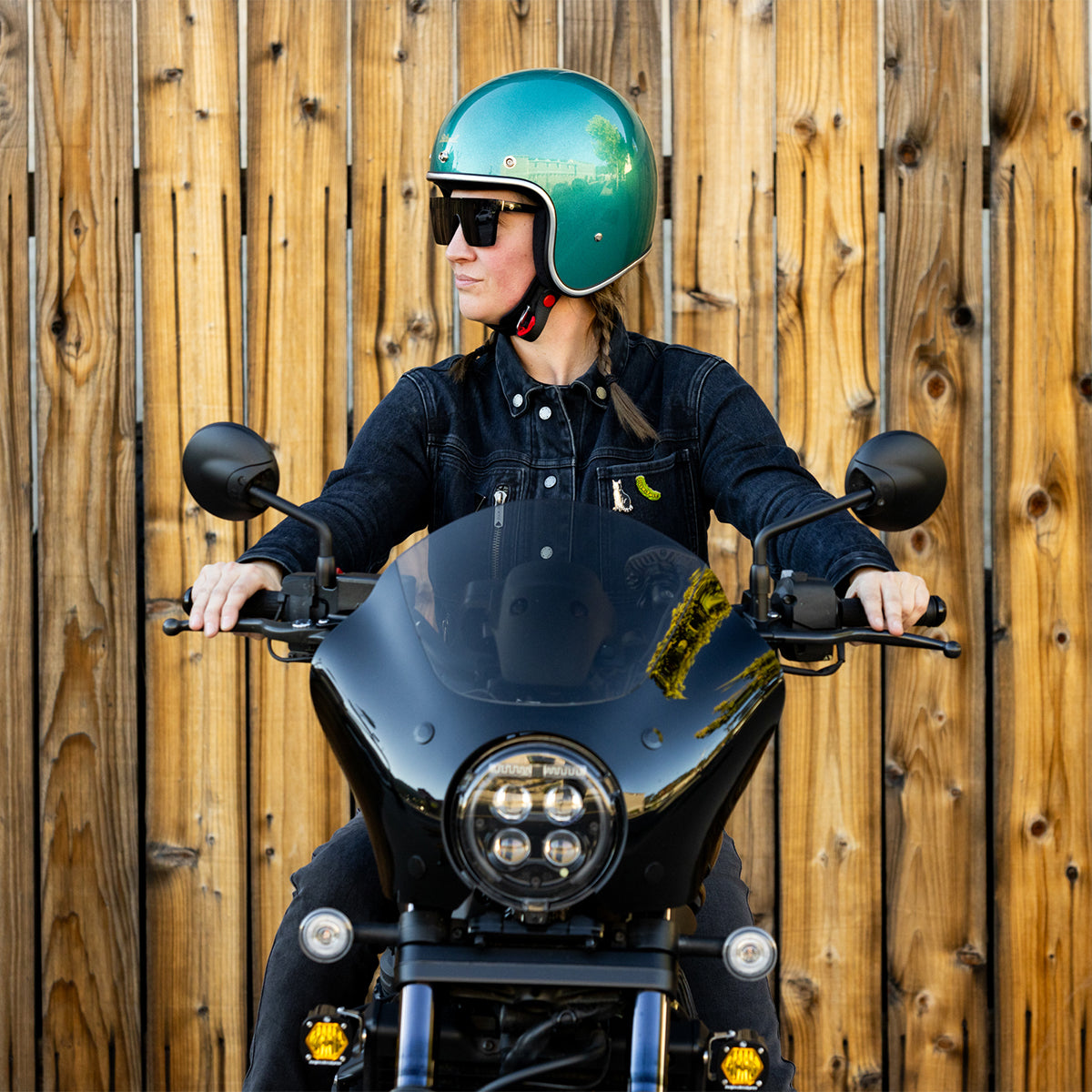 Casco Biltwell Bonanza - verde metalico catalina