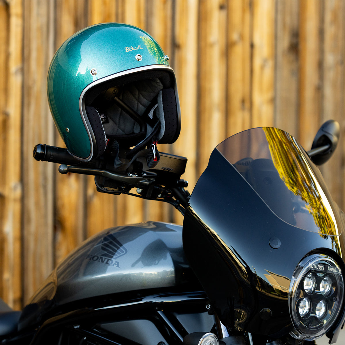 Casco Biltwell Bonanza - verde metalico catalina
