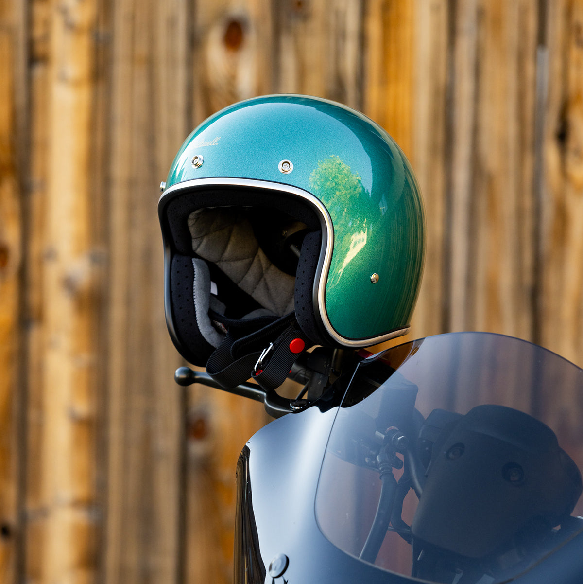 Casco Biltwell Bonanza - verde metalico catalina