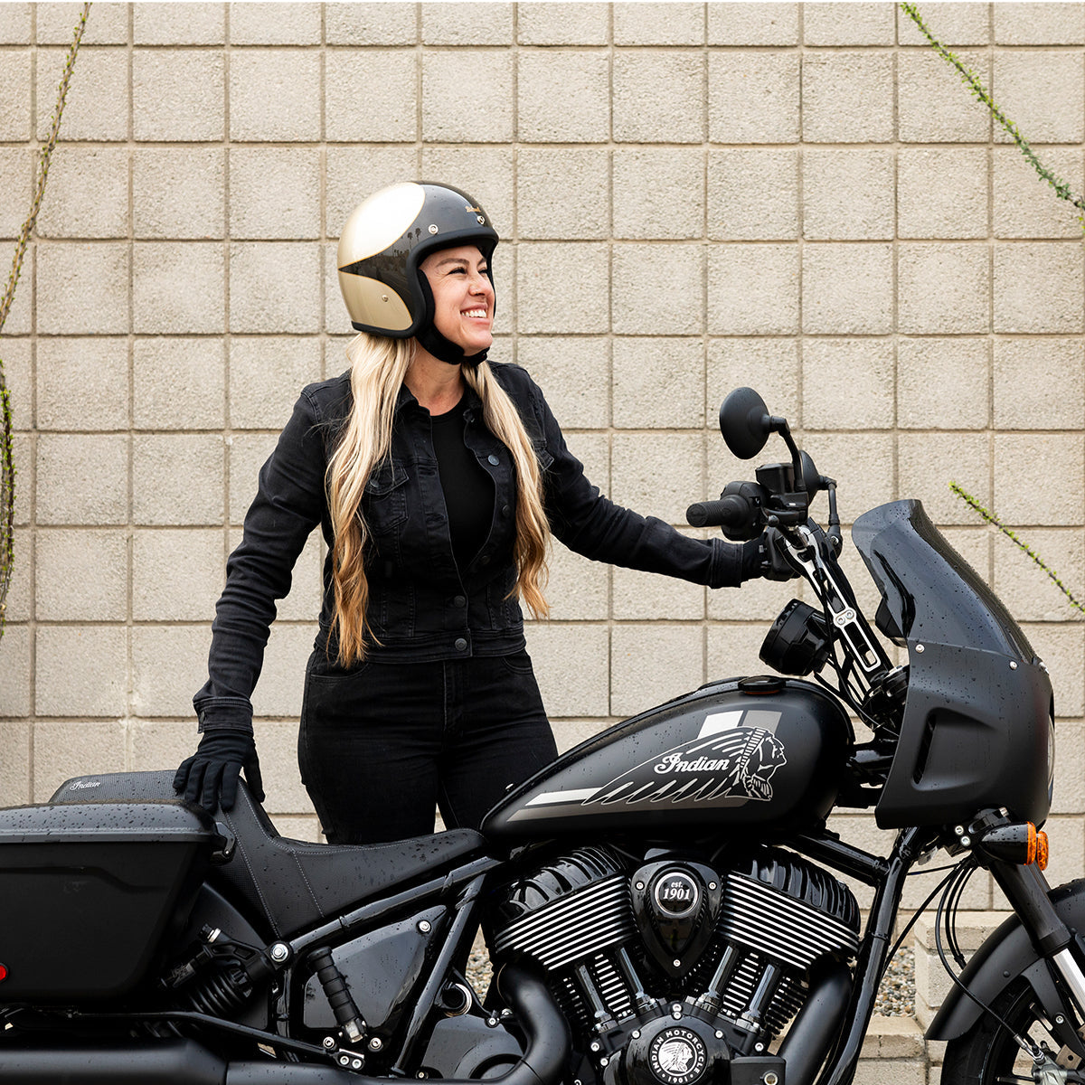 Casco Biltwell bonanza Scallop - Metallic Charcoal/Champagne