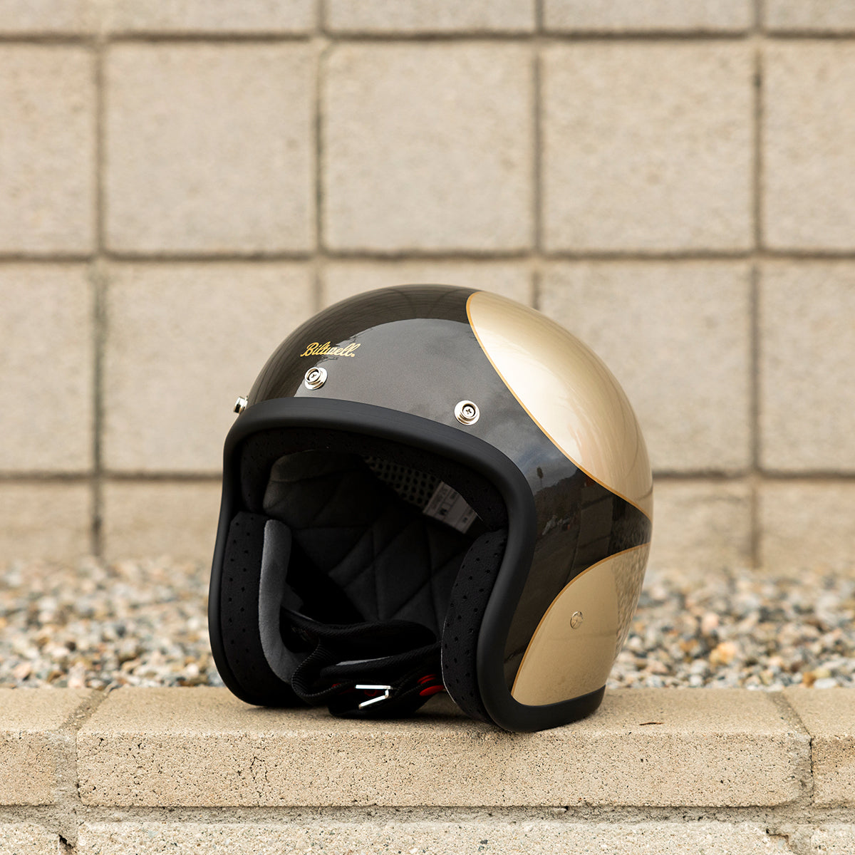 Casco Biltwell bonanza Scallop - Metallic Charcoal/Champagne