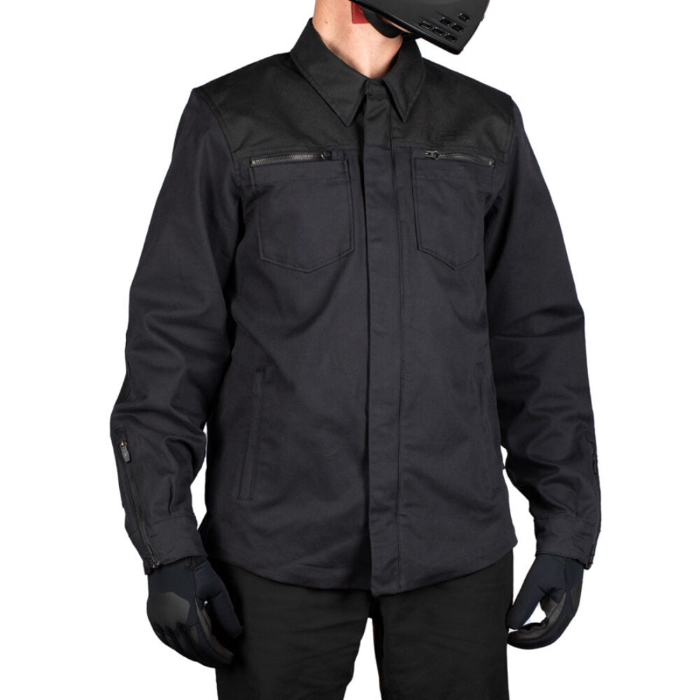 Chamarra ICON Upstate Canvas CE - negro