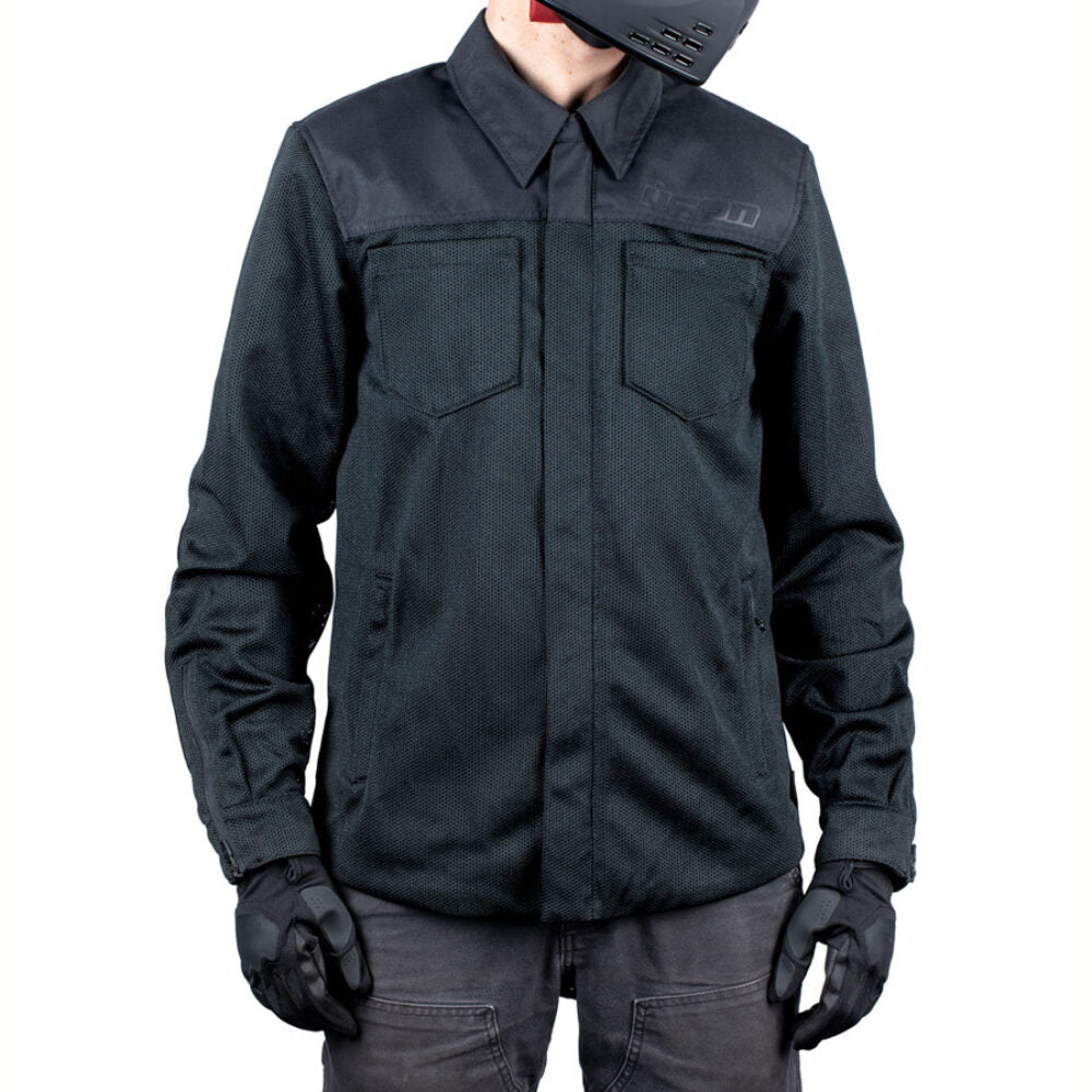 Chamarra Icon Upstate Mesh CE - Negra
