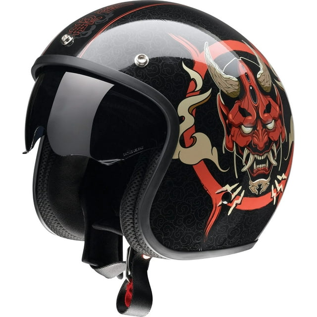 Casco Z1R Saturn Devilish - Negro/Rojo