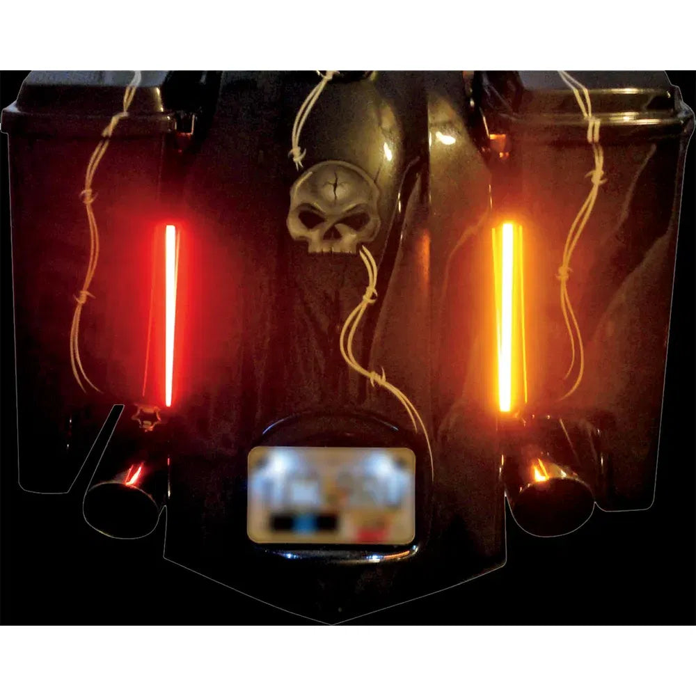 Plasma Rod - 8" - Red/Amber