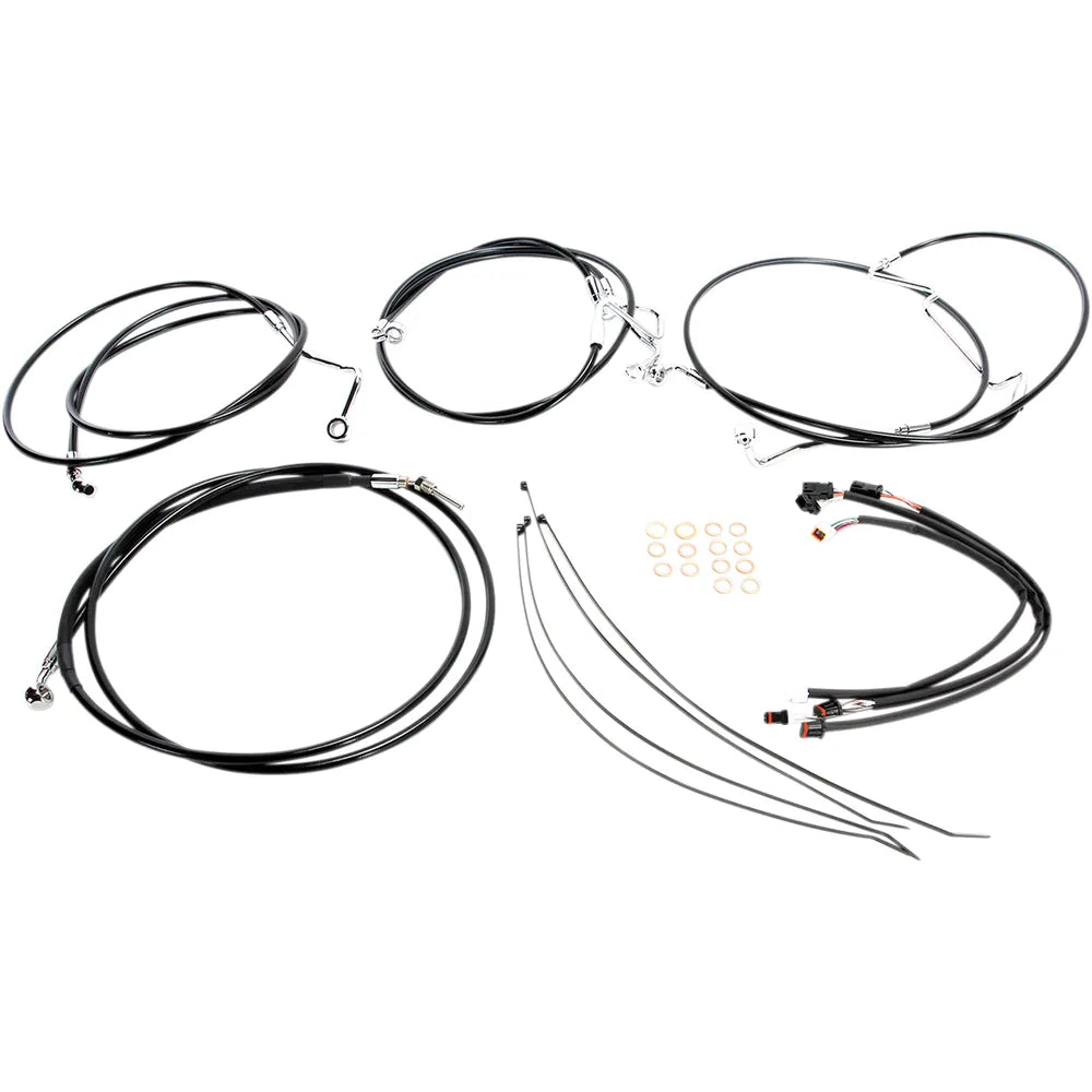 Kit de instalación de manillar XR - Kit de instalación de manillar XR - Colgadores Ape de 15"-17" - FLTR '16 - Negro