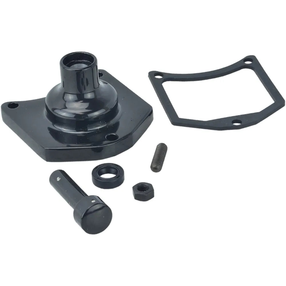 Solenoid End Cover - Starter Button - Gloss Black