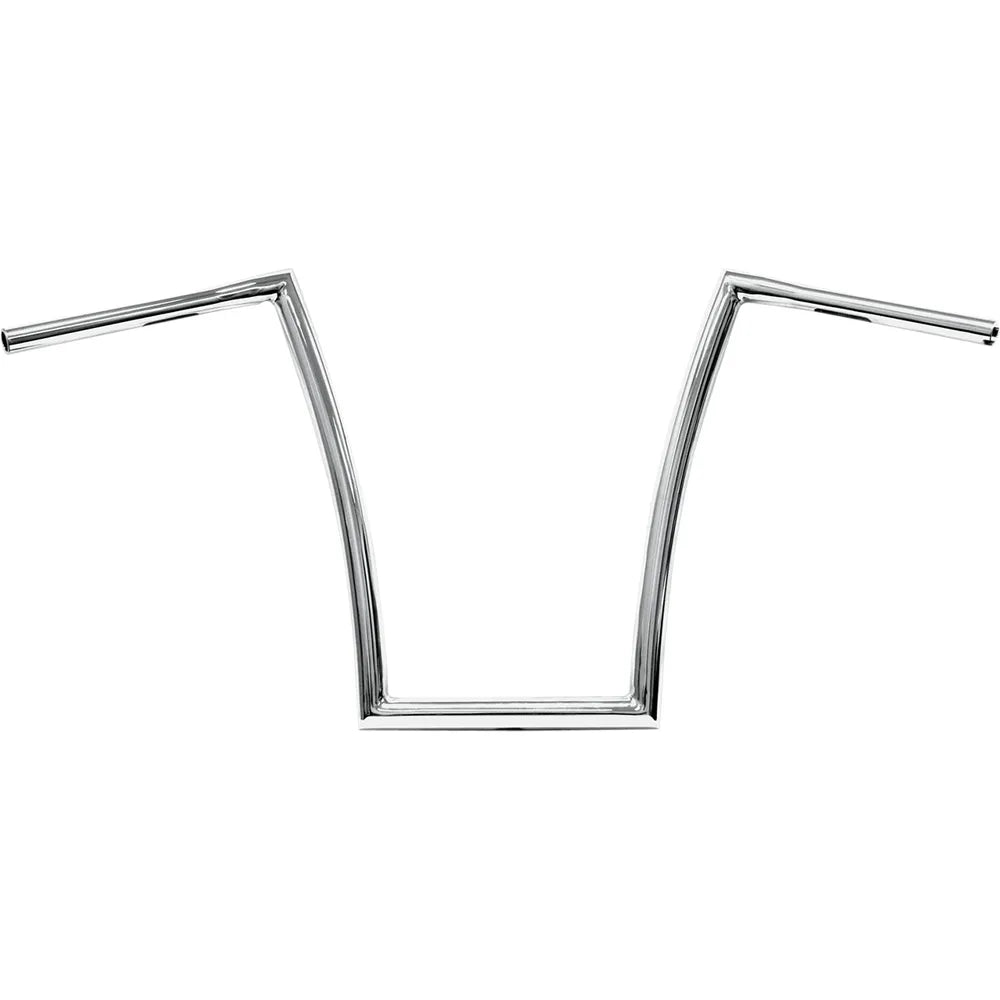 Chrome 1-1/4" Fat Bobber Strip Handlebar With 17" Rise