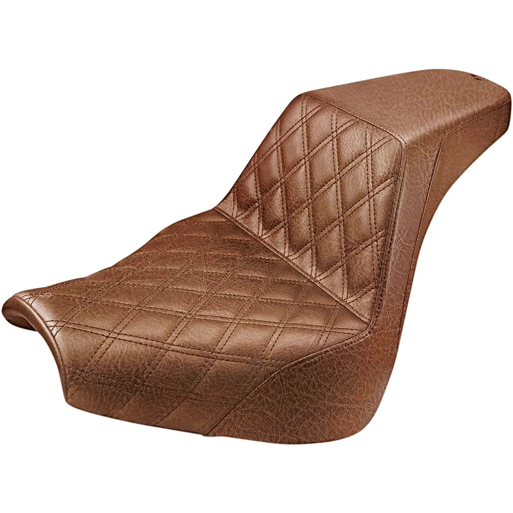Step Up Seat - Driver's Lattice Stitched - Brown044004