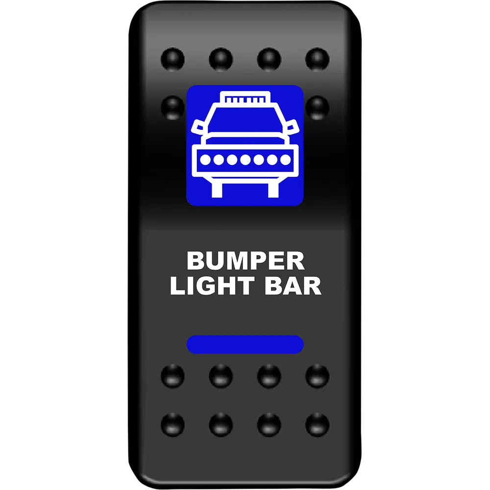 Rocker Switch - Bumper Light Bar - Blue
