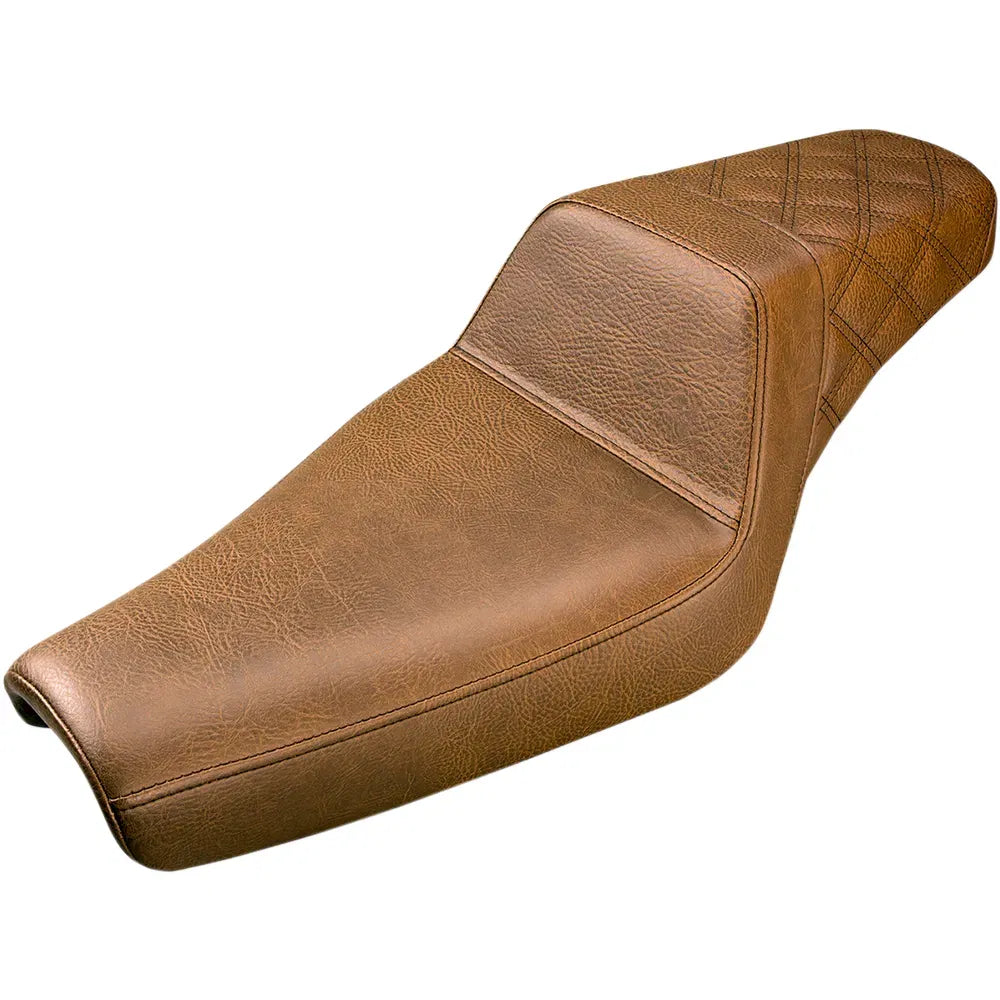 Step Up Seat - Rear Lattice Stitched - Brown - XL with 3.3 Gallon Tanks