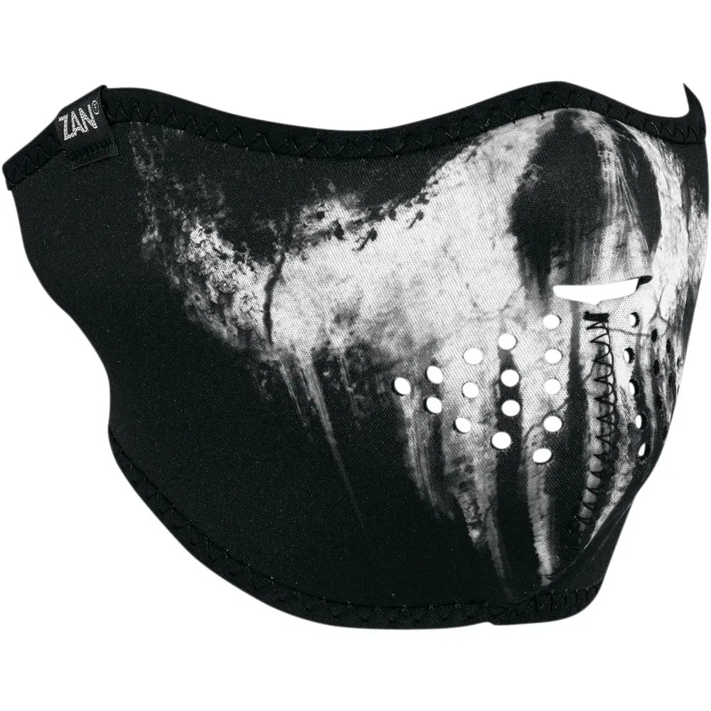 Neoprene Half-Face Mask - Ghost Skull