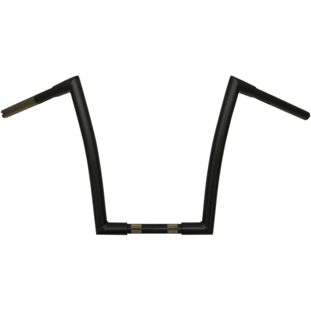 Flat Black 1-1/4" Strip Handlebar With 14" Rise