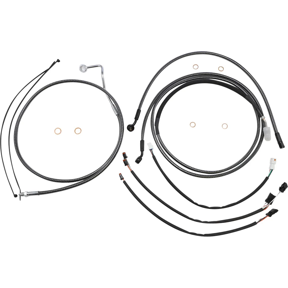 Kit de instalación de manillar de diseñador KARBONFIBR - Kit de instalación de manillar de diseñador KARBONFIBR - 15"-17" - '17-21-FLTR
