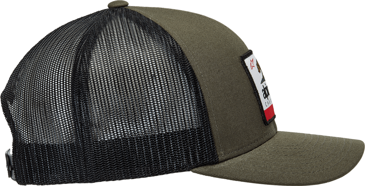 Gorra Alpinestars Cali 2.0 - Verde Militar/Negro