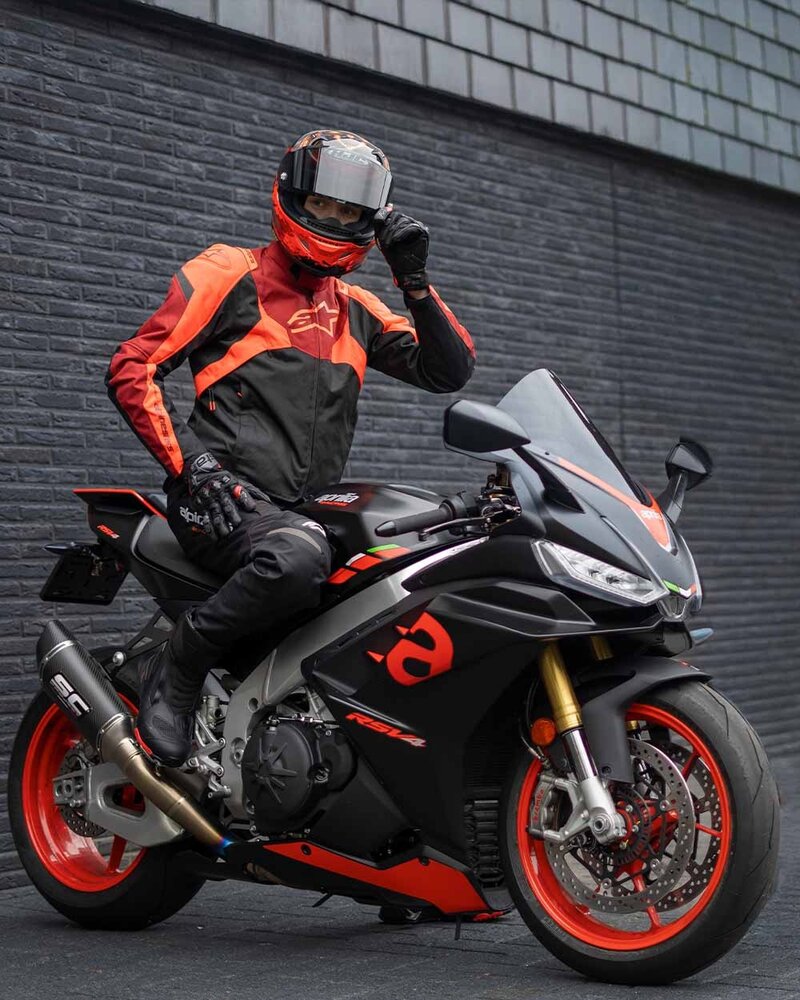 Botas Alpinestars RT-7 Drystar® - Negro/Rojo