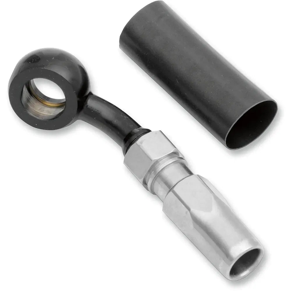BYO® Banjo para construir tu propio con accesorio - Banjo de freno BYO - 10 mm-35° - Negro