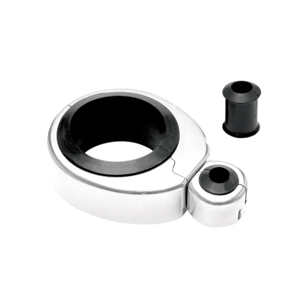 Cable Clamp - Single - 1-1/4" - 1-1/2" Mounting Diameter - Chrome