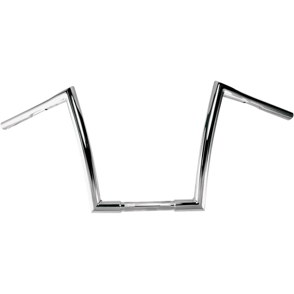 Chrome 1-1/4" Strip Handlebar With 10" Rise