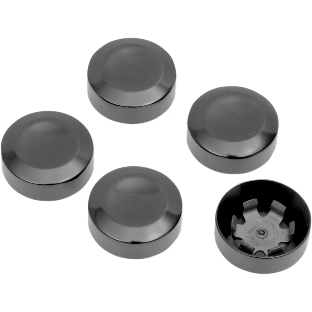 Cubiertas perno de polea trasera negro Drag Specialties