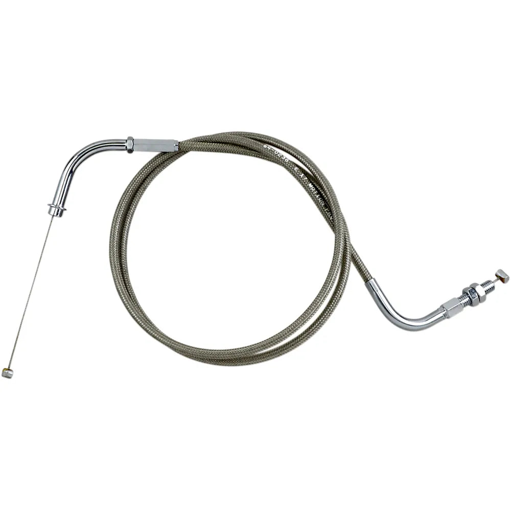 Throttle Cable - Push - Suzuki - Stainless Steel