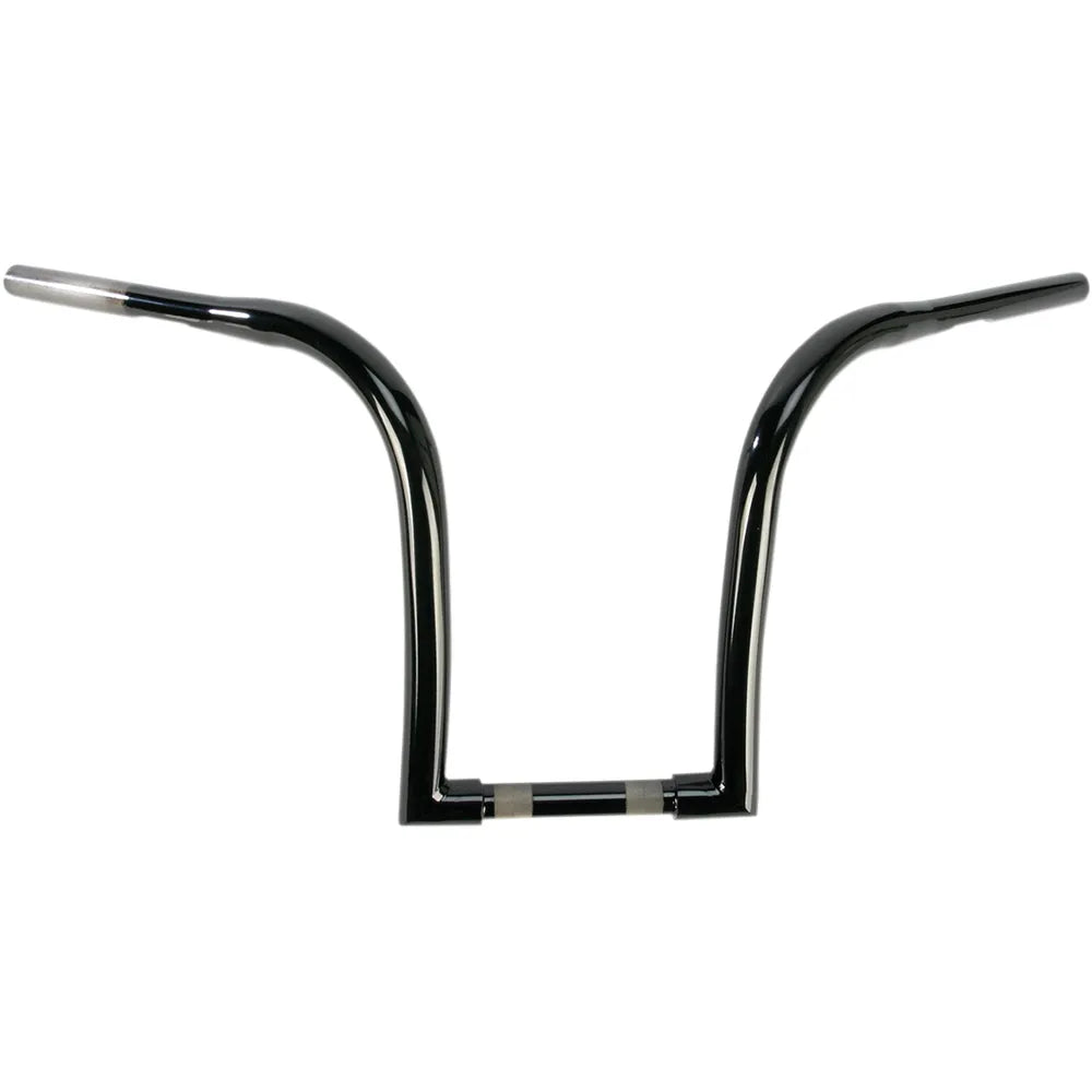 Black 1-1/4" Ape Hanger Handlebar w/ 12" Rise