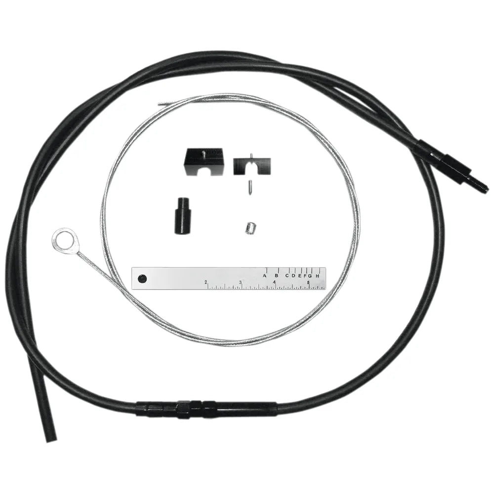 BYO™ Build Your Own™ Juego de cables de embrague - 80" - Sportster/Touring/Trike - Vinilo negro