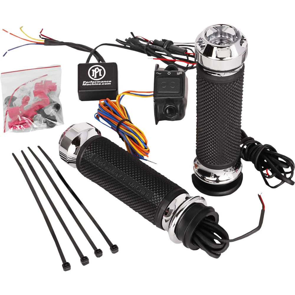 Grips - Apex - Heated - TBW - Chrome