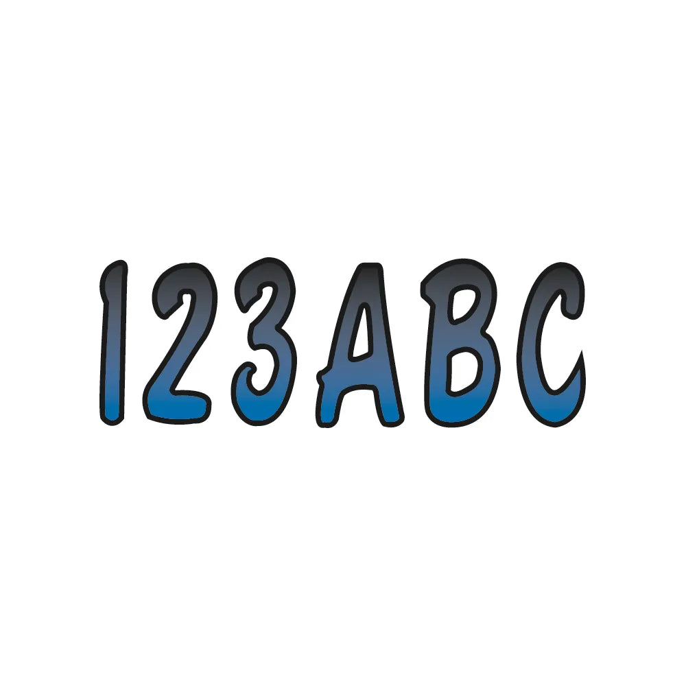 I.D. Sticker Kit - 200 Series - Blue Gradation