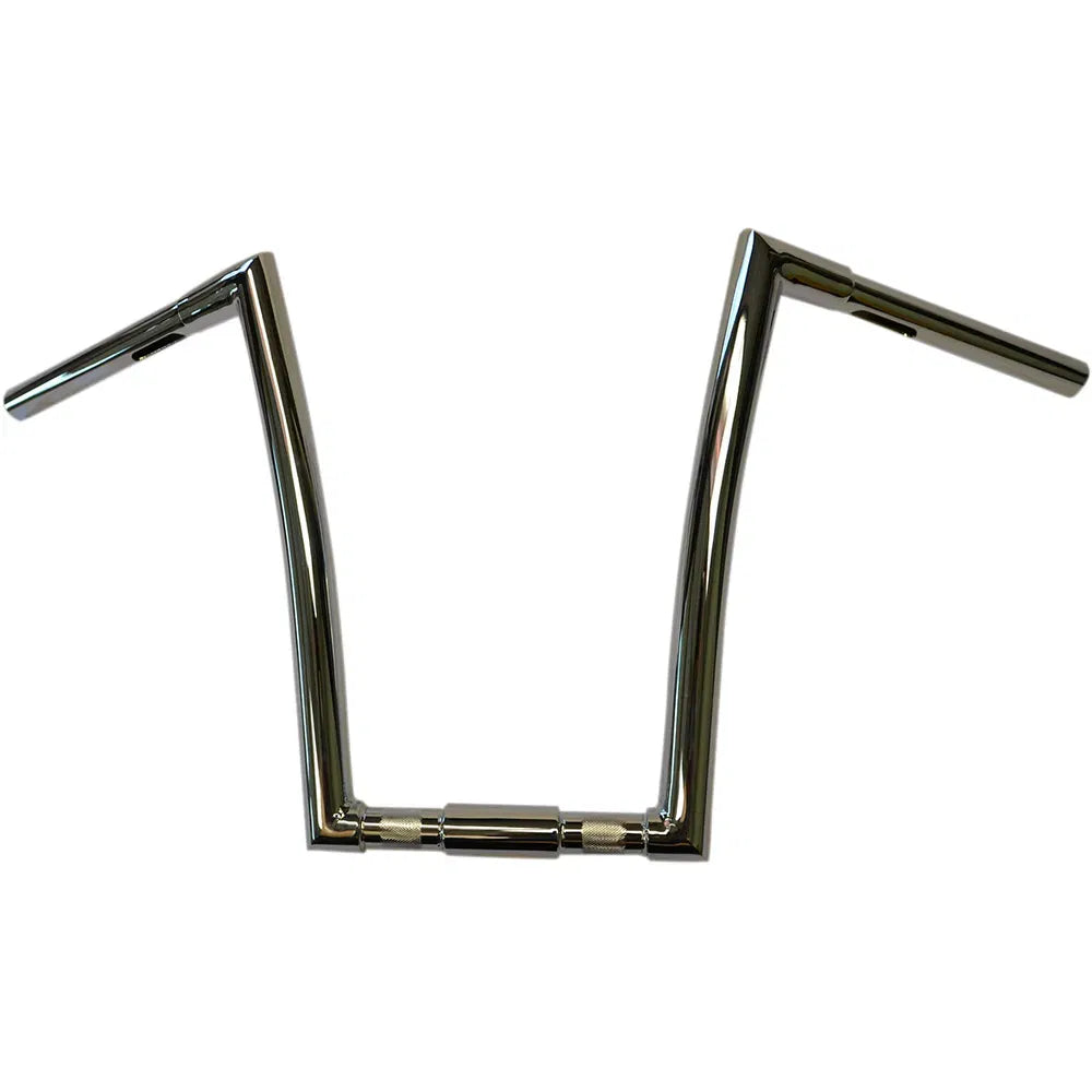 Chrome 1-1/4" Springer Style Strip Handlebar With 14" Rise