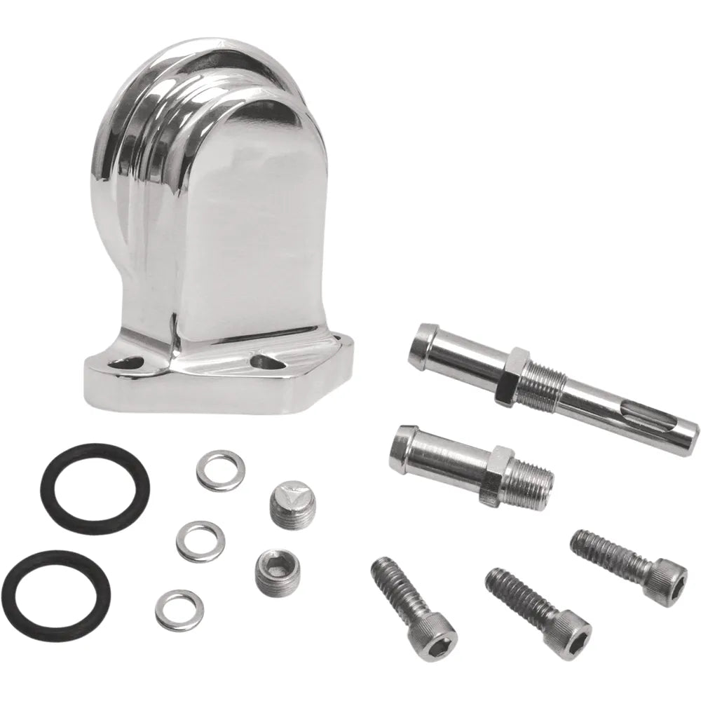 Oil Filter Mount - Polished