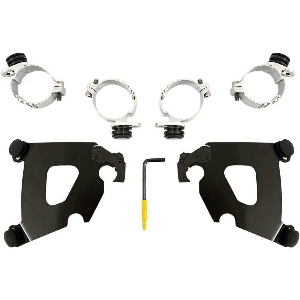 Kit de herrajes Cafe Fairing Trigger-Lock - Kit de montaje Cafe - Negro - FX