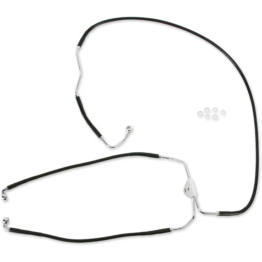 Front Brake Line FLHT 09-13 ABS Black