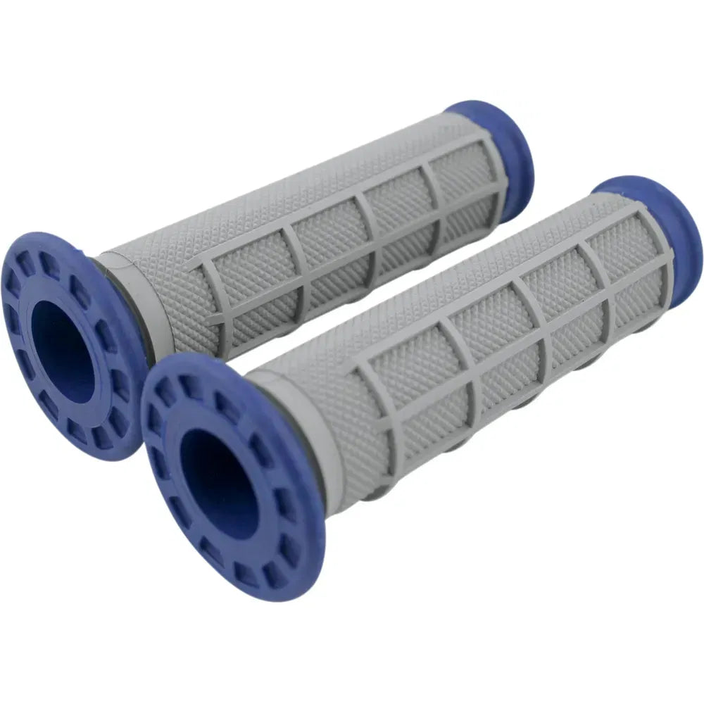 Grips - Dual Compound - Half Waffle - ATV - Blue