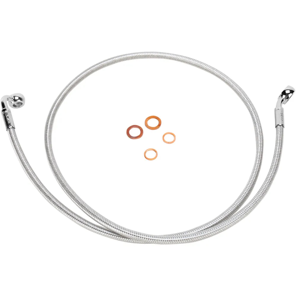 Línea de freno delantero de disco único trenzado E-Z Align - Línea de freno - 35/90° - 42" - Sterling Chromite II