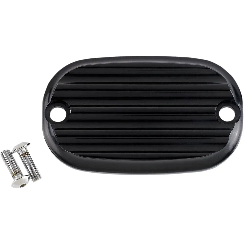 Master Cylinder Cover - Finned - Black