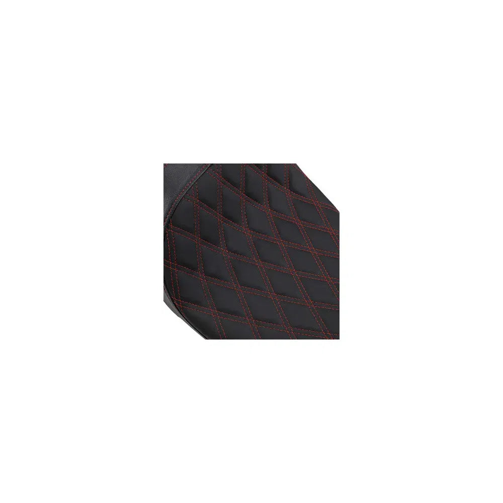 Predator 2-Up Seat - Double DIamond - Red Stitching - Solar Leather