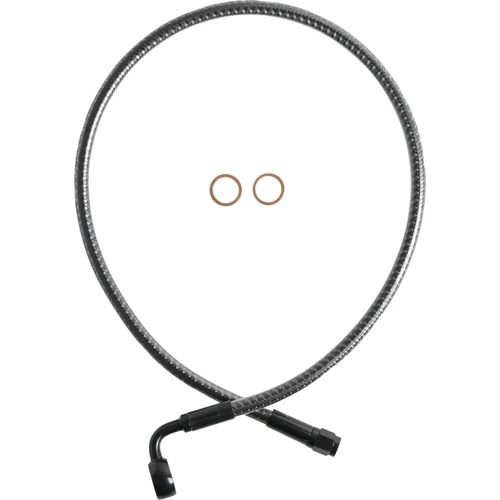 KARBONFIBR Designer Series Kit de freno superior delantero específico ABS - Línea de freno - Delantero - 12 mm - 90° - 26" - KARBONFIBR